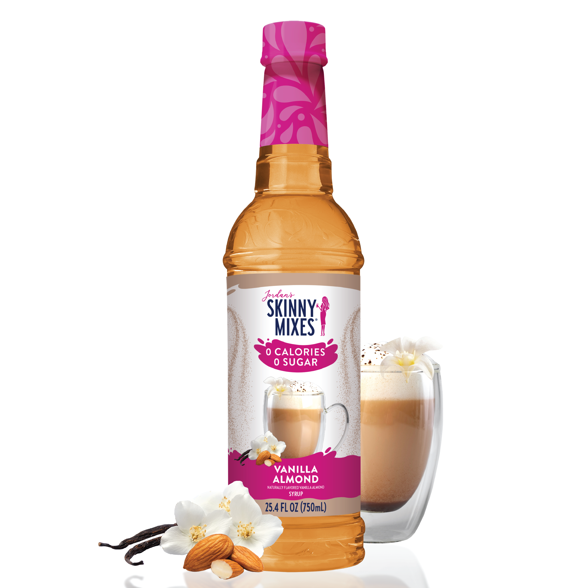 Sugar Free Vanilla Almond Syrup | Skinny Syrups | Skinny Mixes