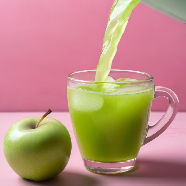 How to make green apple puree for drinks