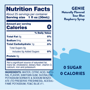 Sugar Free Genie™ Syrup -  Sugar Free Sour Blue Raspberry Syrup