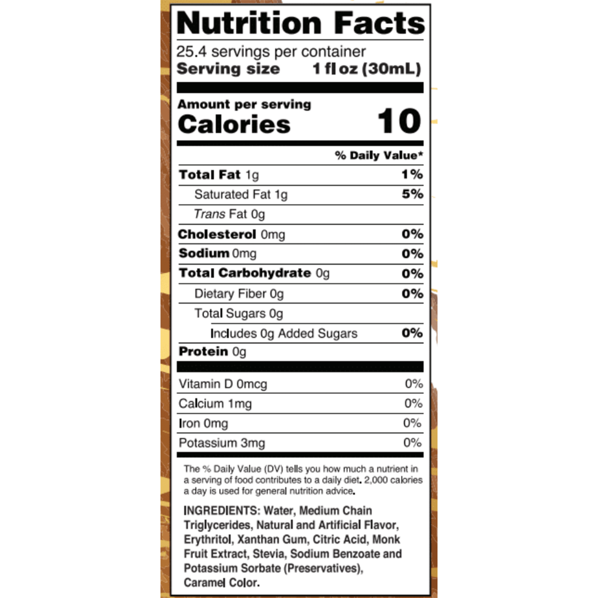 Keto Hazelnut Syrup with MCT - Skinny Mixes