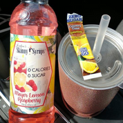 Sugar Free Meyer Lemon Raspberry Syrup