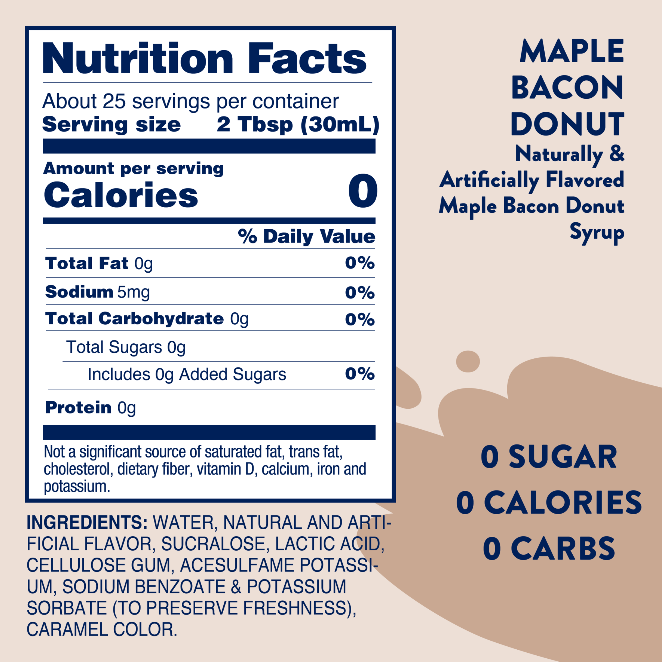 Sugar Free Maple Bacon Donut Syrup