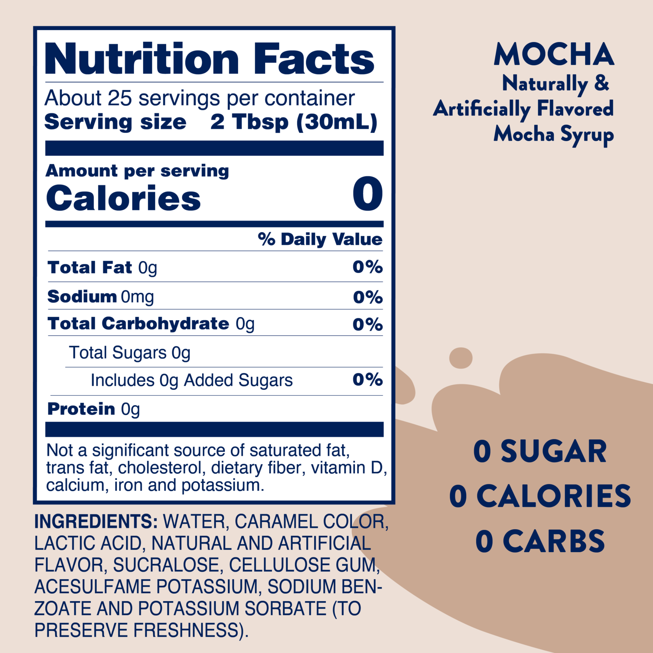 Sugar Free Mocha Syrup