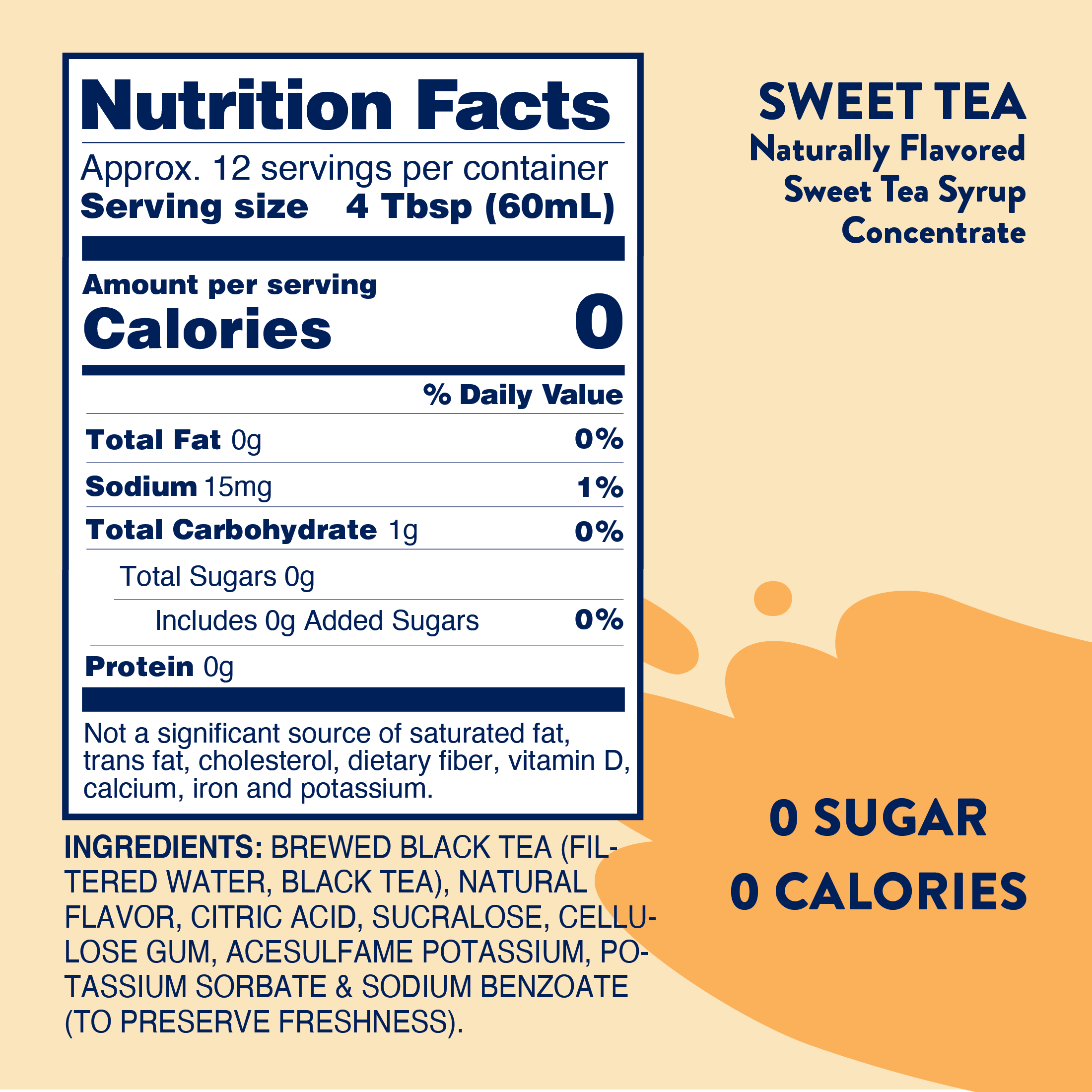 Sugar Free Sweet Tea Concentrate