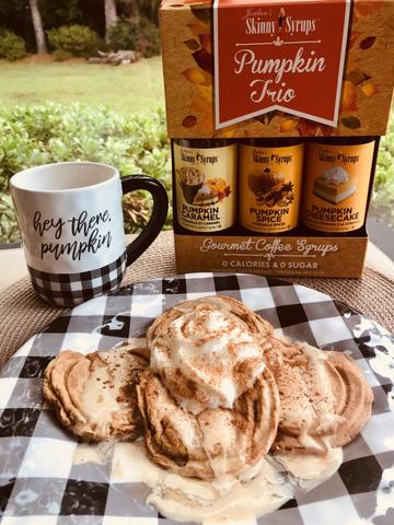 Skinny Pumpkin Cheesecake Waffles