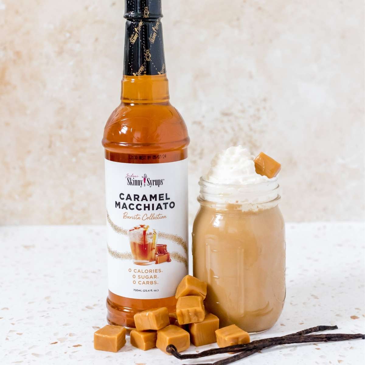 Sugar Free Caramel Macchiato Syrup - Skinny Mixes